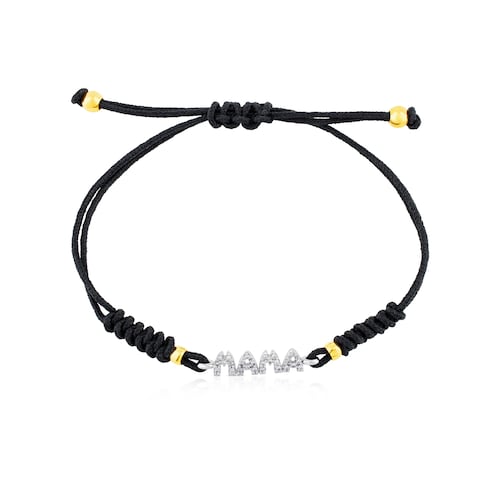 Gold TOUS Mama Bracelet with Diamond