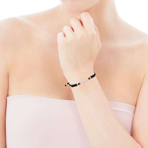 Gold TOUS Mama Bracelet with Diamond