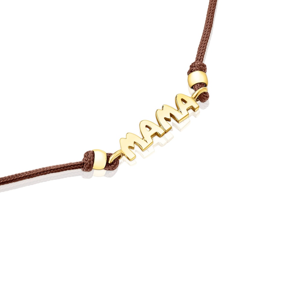 Pulsera TOUS Crossword Mama de oro
