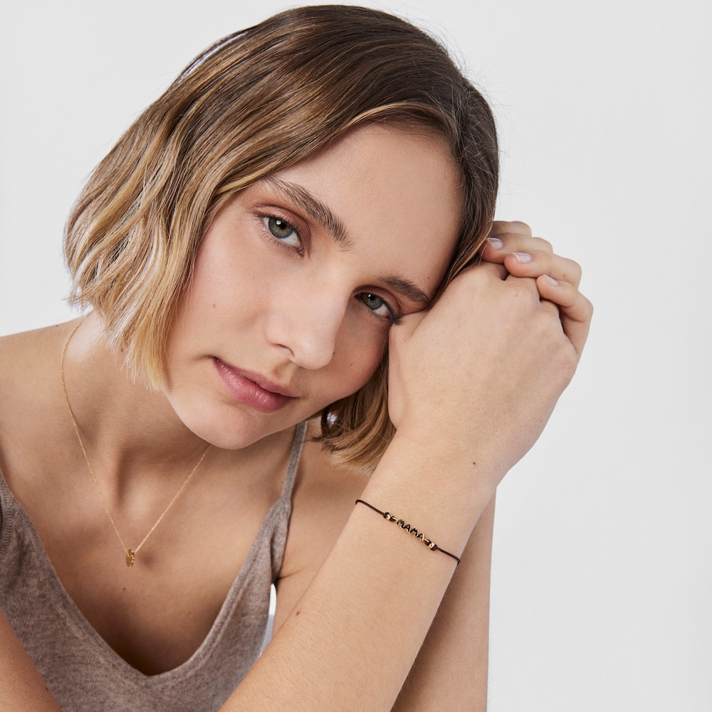 Pulsera TOUS Crossword Mama de oro