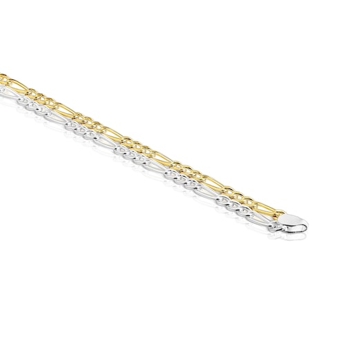 Two-tone TOUS Basics Bracelet with curb chain