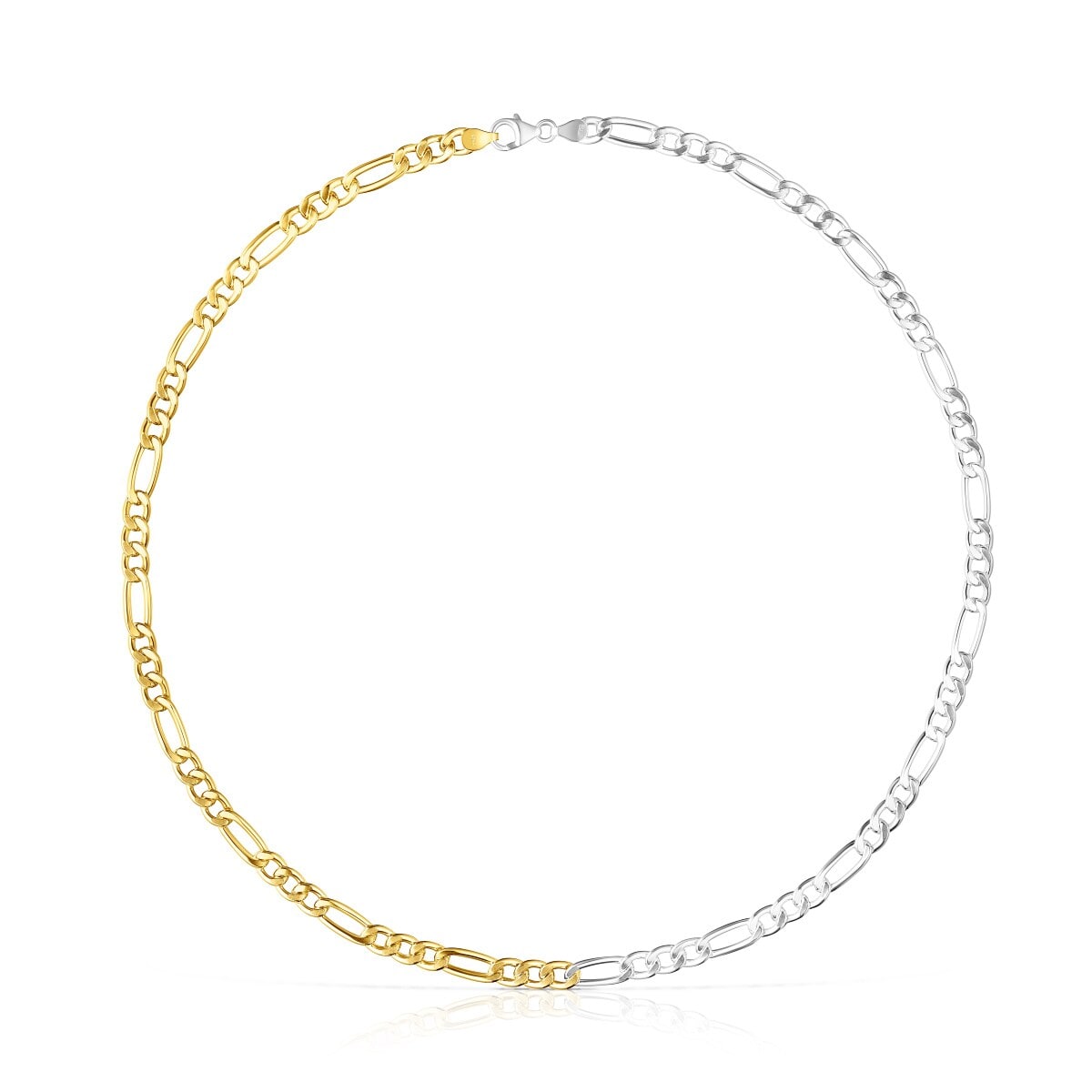 Tous - Gargantilla Barbada Mix Bicolor, 50 Cm Chain - Dorado