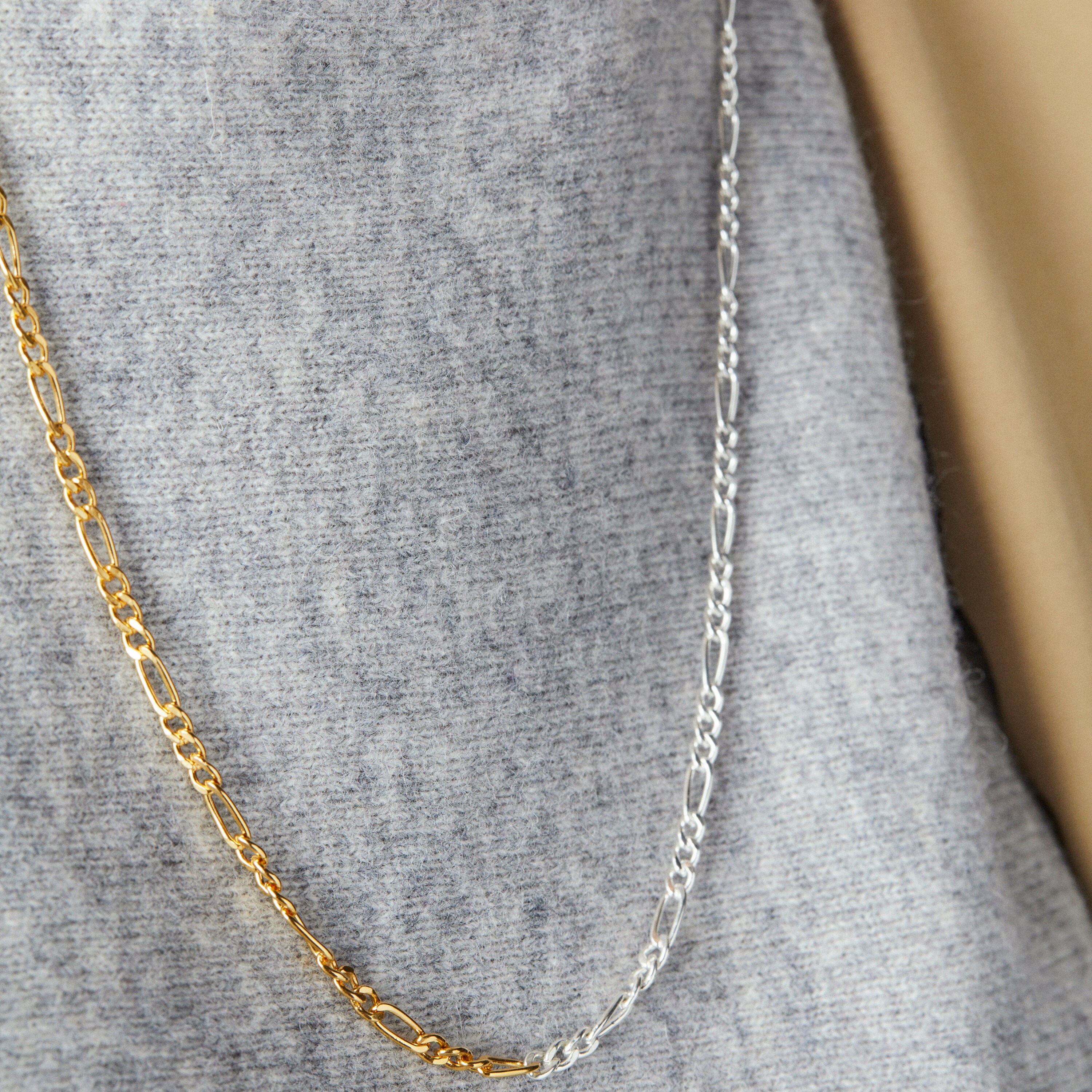 Two-tone TOUS Basics Necklace with curb chain