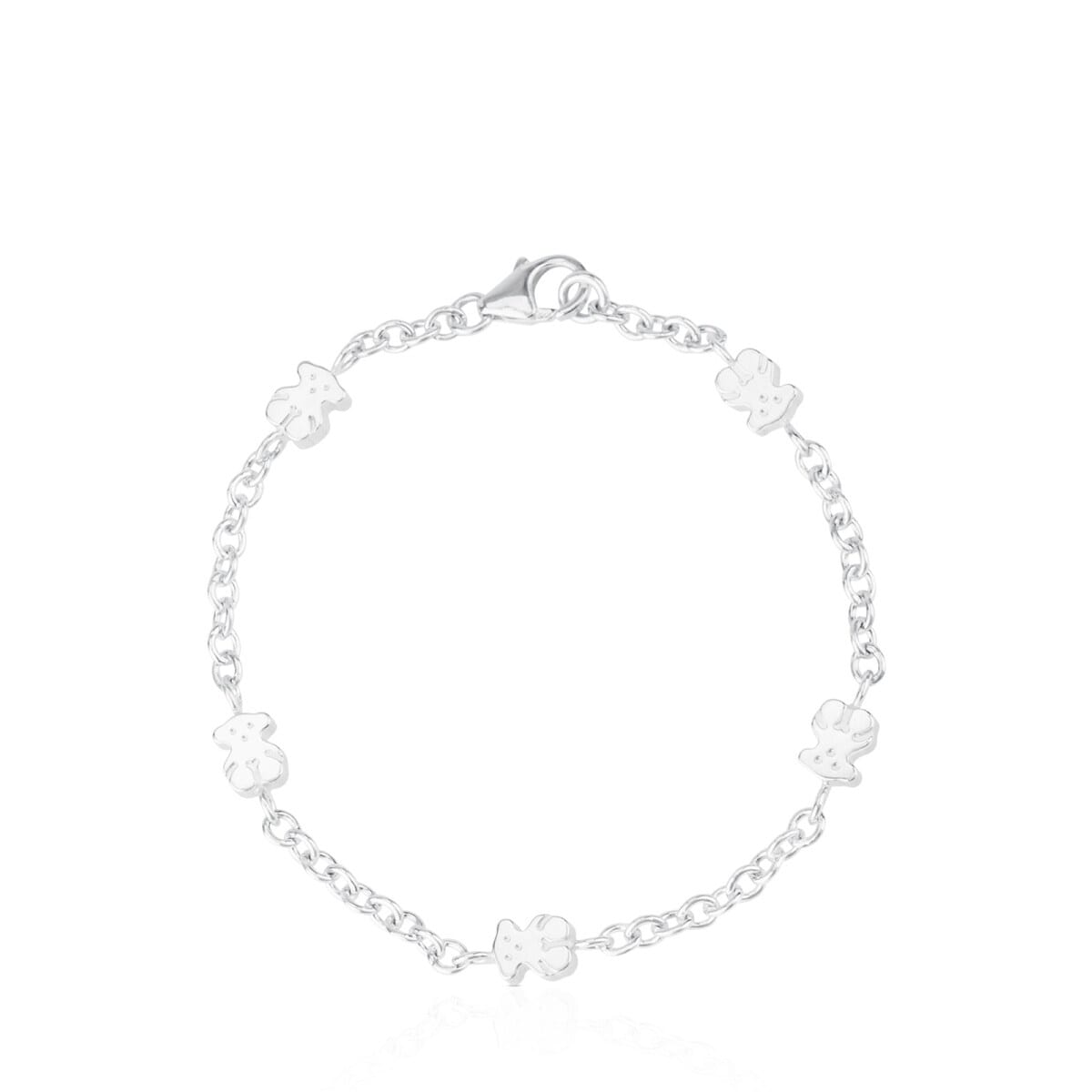 Silver TOUS Sweet Dolls Bracelet with Bear motifs