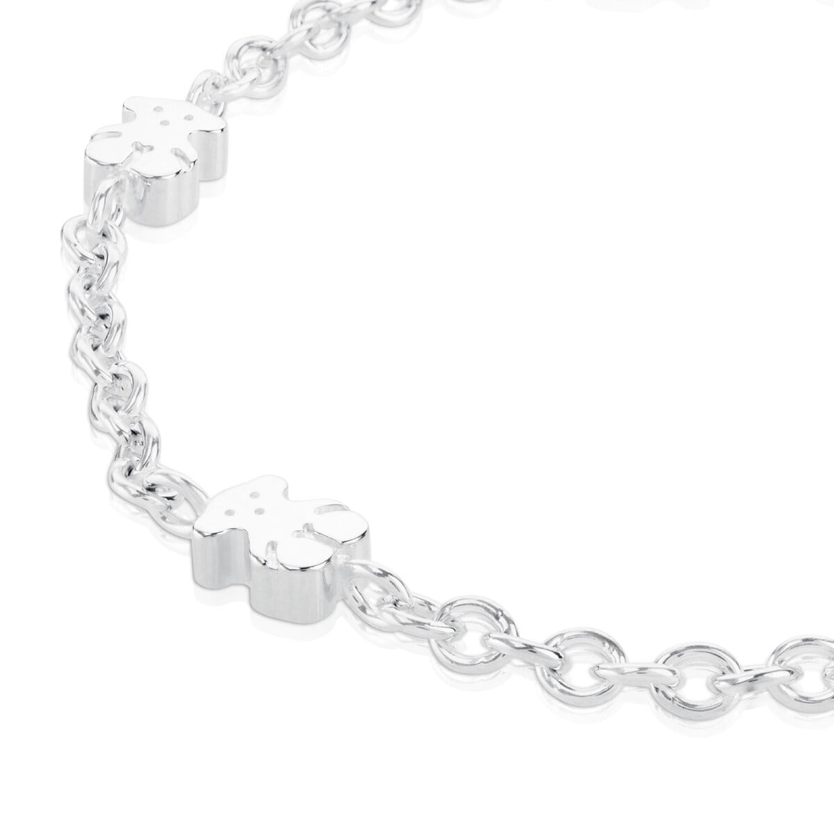 Silver TOUS Sweet Dolls Bracelet with Bear motifs