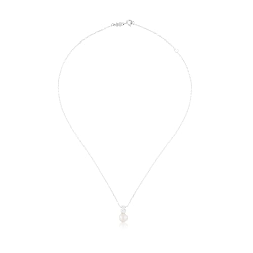 Collar de plata con perla cultivada Sweet Dolls