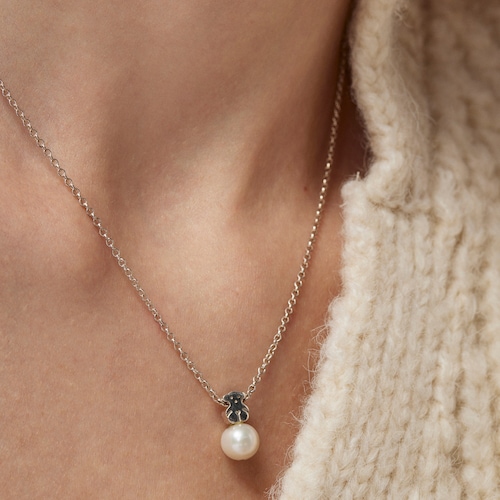 Collar de plata con perla cultivada Sweet Dolls