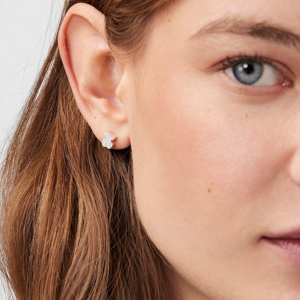 Pendientes de plata motivo oso Sweet Dolls
