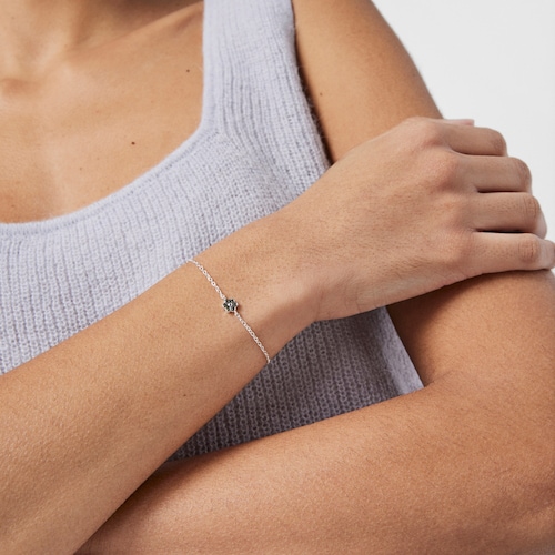 Pulsera de plata con flor de cromodi&oacute;psidos TOUS New Motif