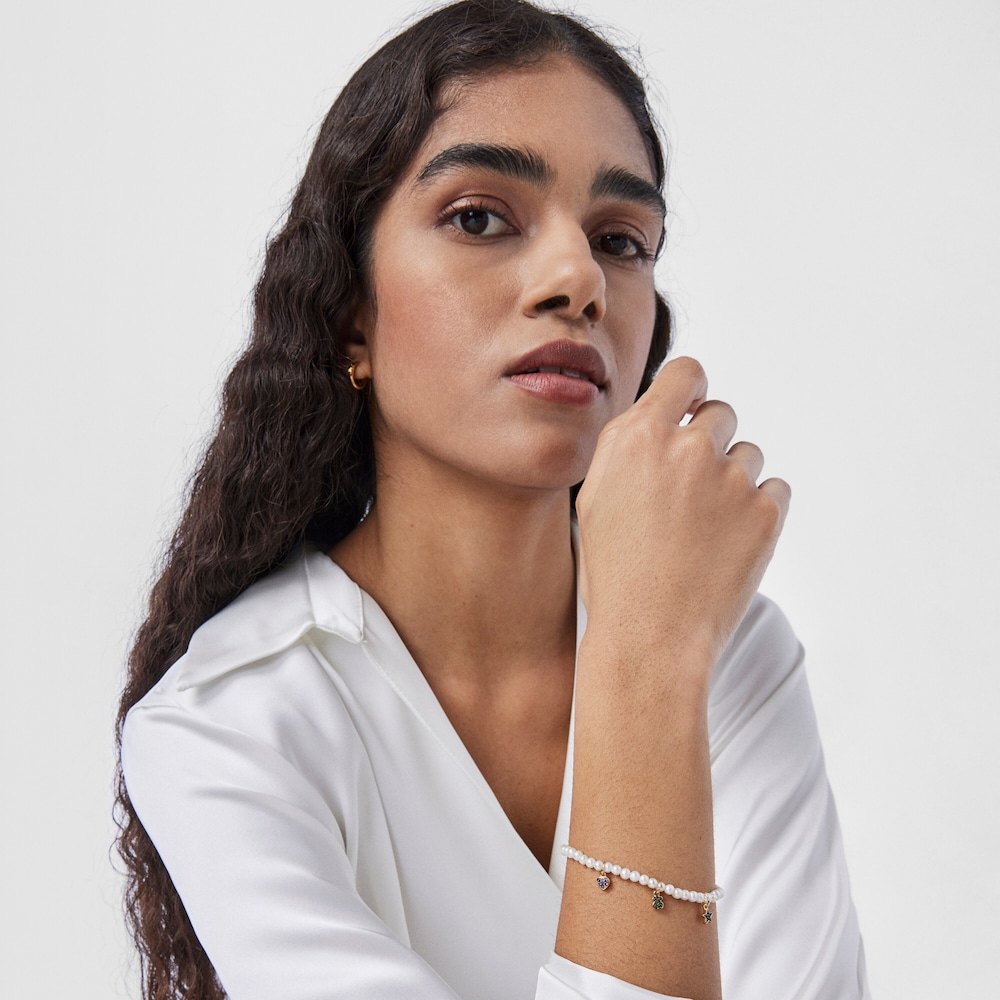 Pulsera de perlas con motivos de gemas TOUS New Motif