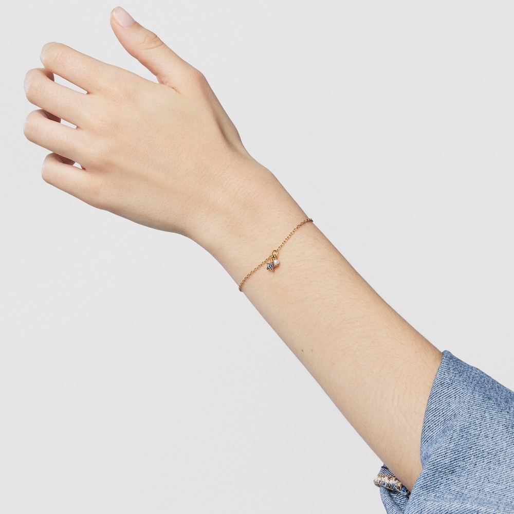 Silver vermeil TOUS New Motif Bracelet with sapphire star