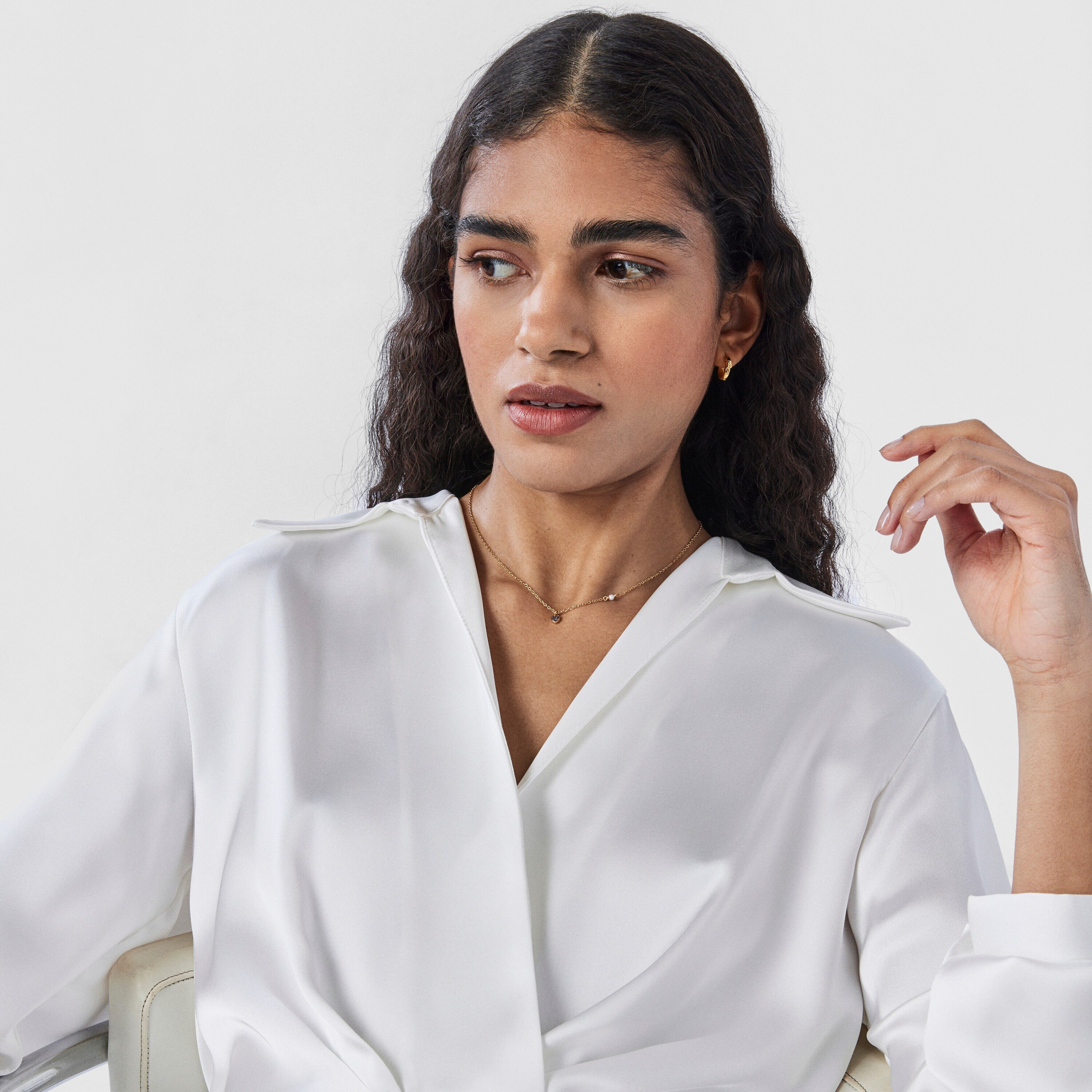 Silver vermeil TOUS New Motif Necklace with amethyst heart