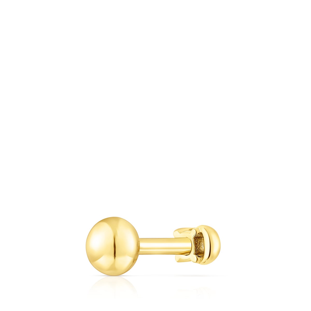 Gold-colored IP steel and iolite New Motif Moon piercing