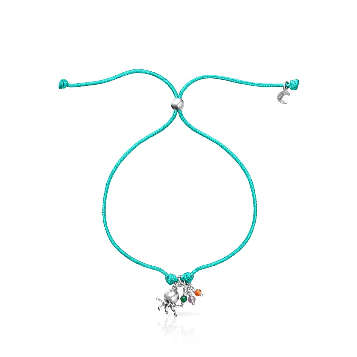 Save Ocean Bracelet with octopus charm and gemstones