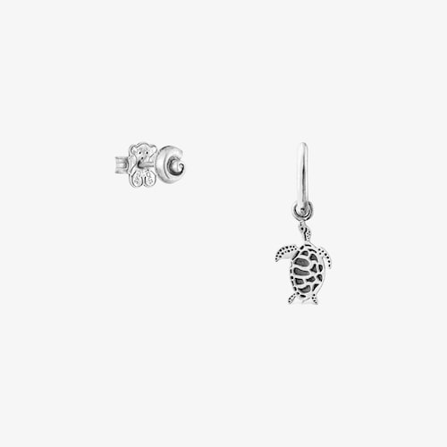 Aretes de plata motivos Save Ocean