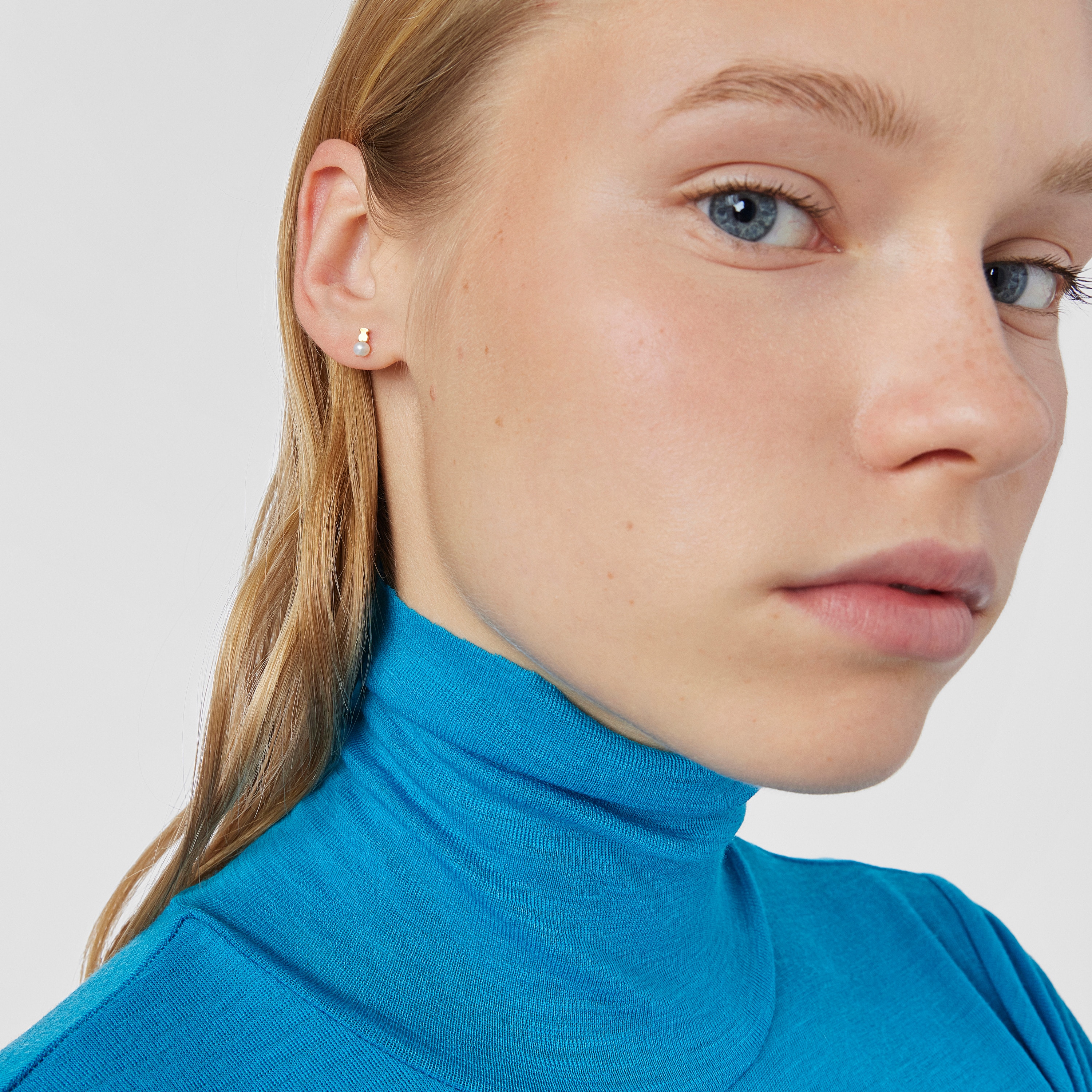 18K solid gold Baby TOUS Earrings with pearls