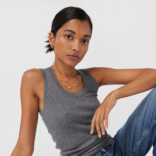 Collar con baño de oro 18 kt sobre plata y perlas cultivadas Elipse