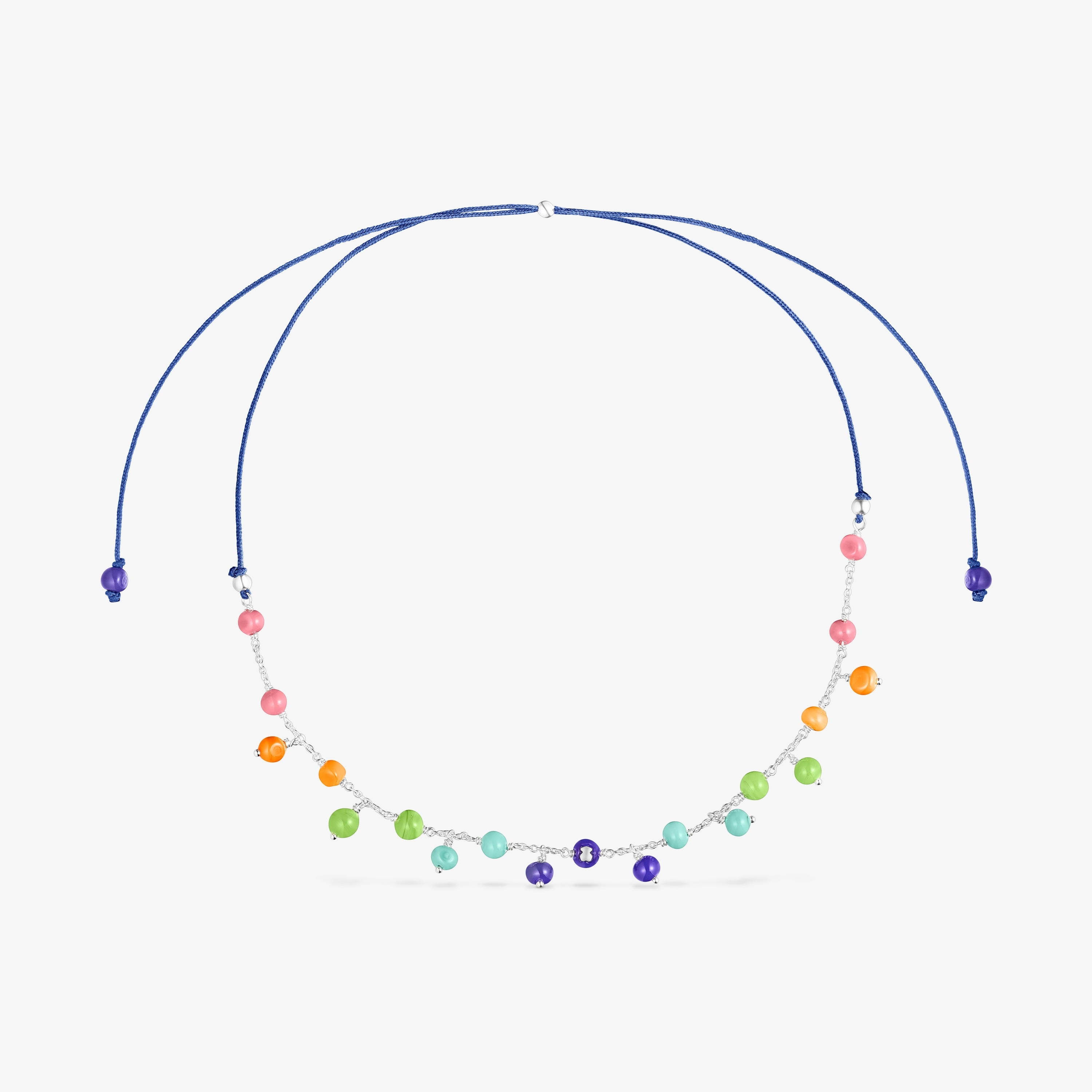 Silver and colored Murano glass TOUS Icon Glass Necklace