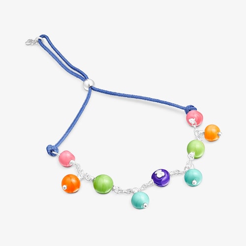 Pulseira TOUS Icon Glass em prata e vidro de Murano em v&aacute;rias cores