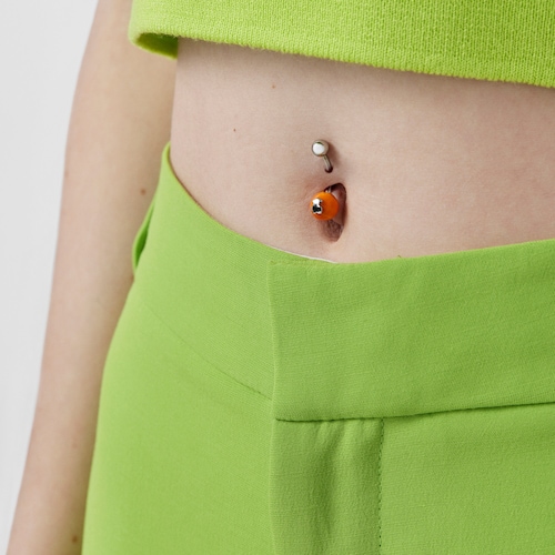 Piercing de melic de vidre de Murano taronja TOUS Icon Glass