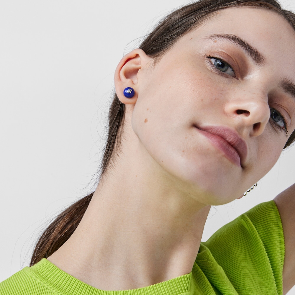 Aretes de cristal de Murano azul TOUS Icon Glass