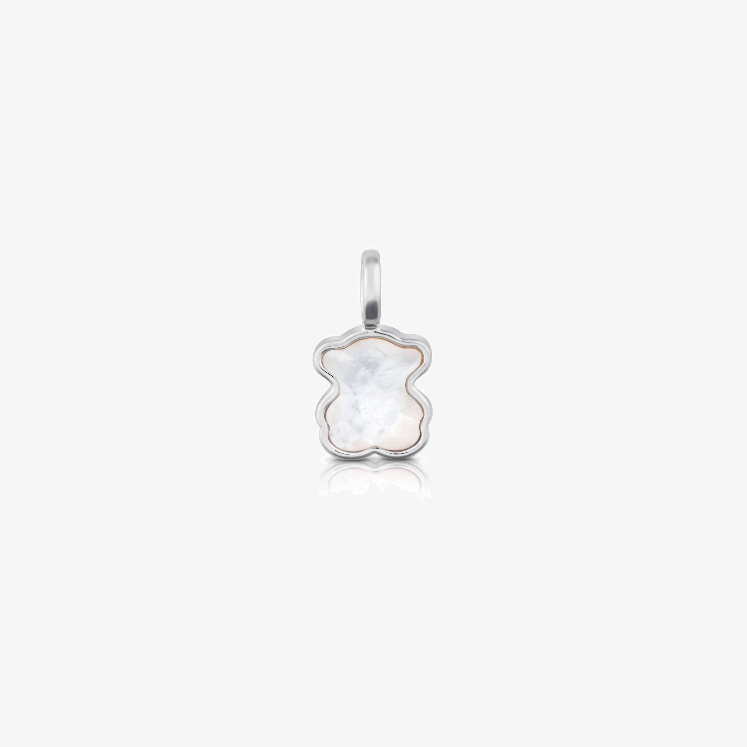 Silver and faceted mother-of-pearl TOUS Color Pendant. 1,5cm.