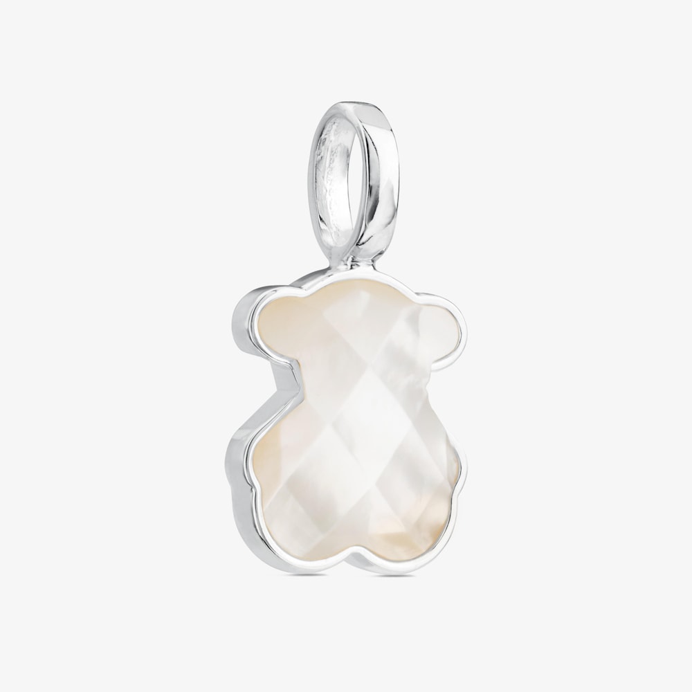Silver and faceted mother-of-pearl TOUS Color Pendant. 1,5cm.