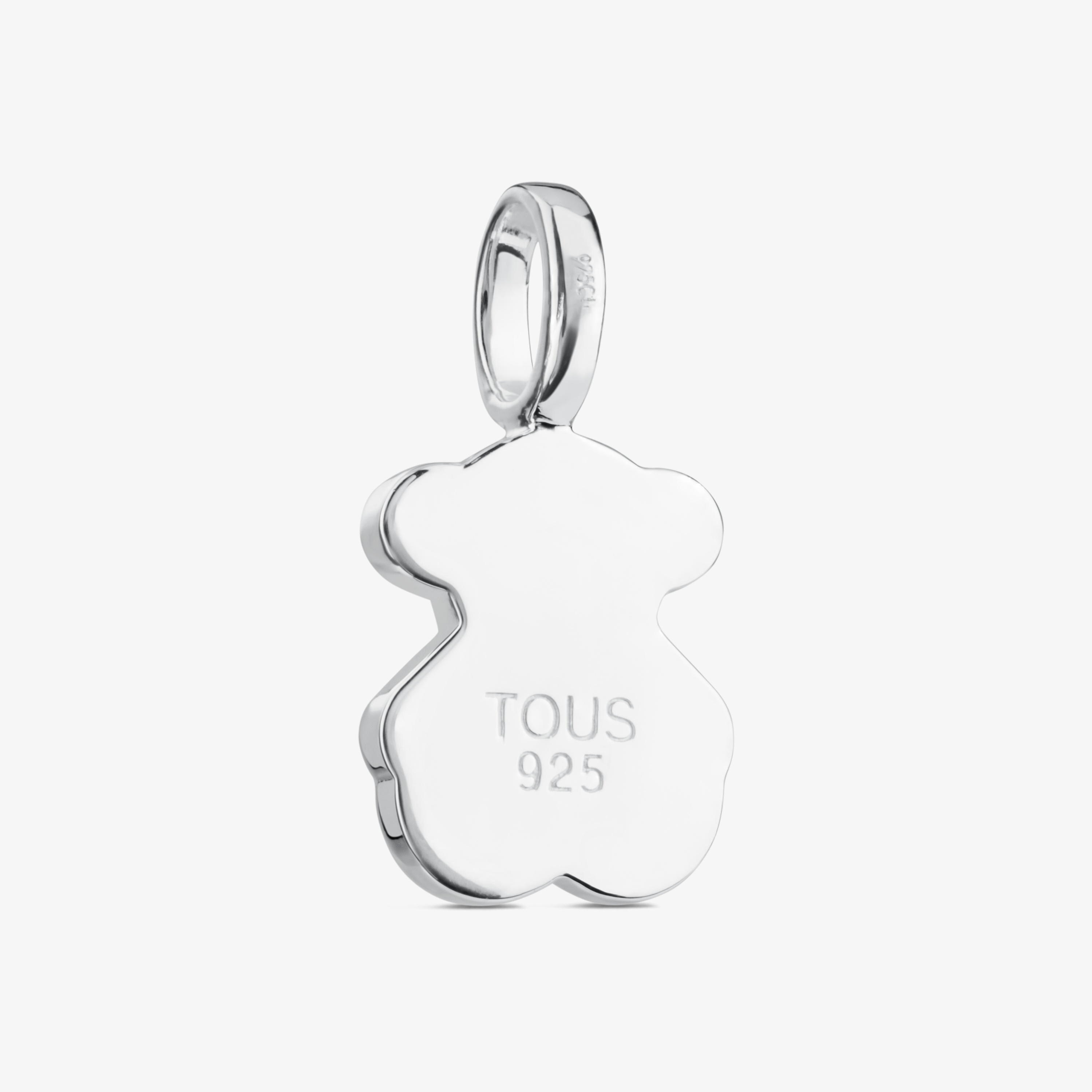 Silver and faceted mother-of-pearl TOUS Color Pendant. 1,5cm.