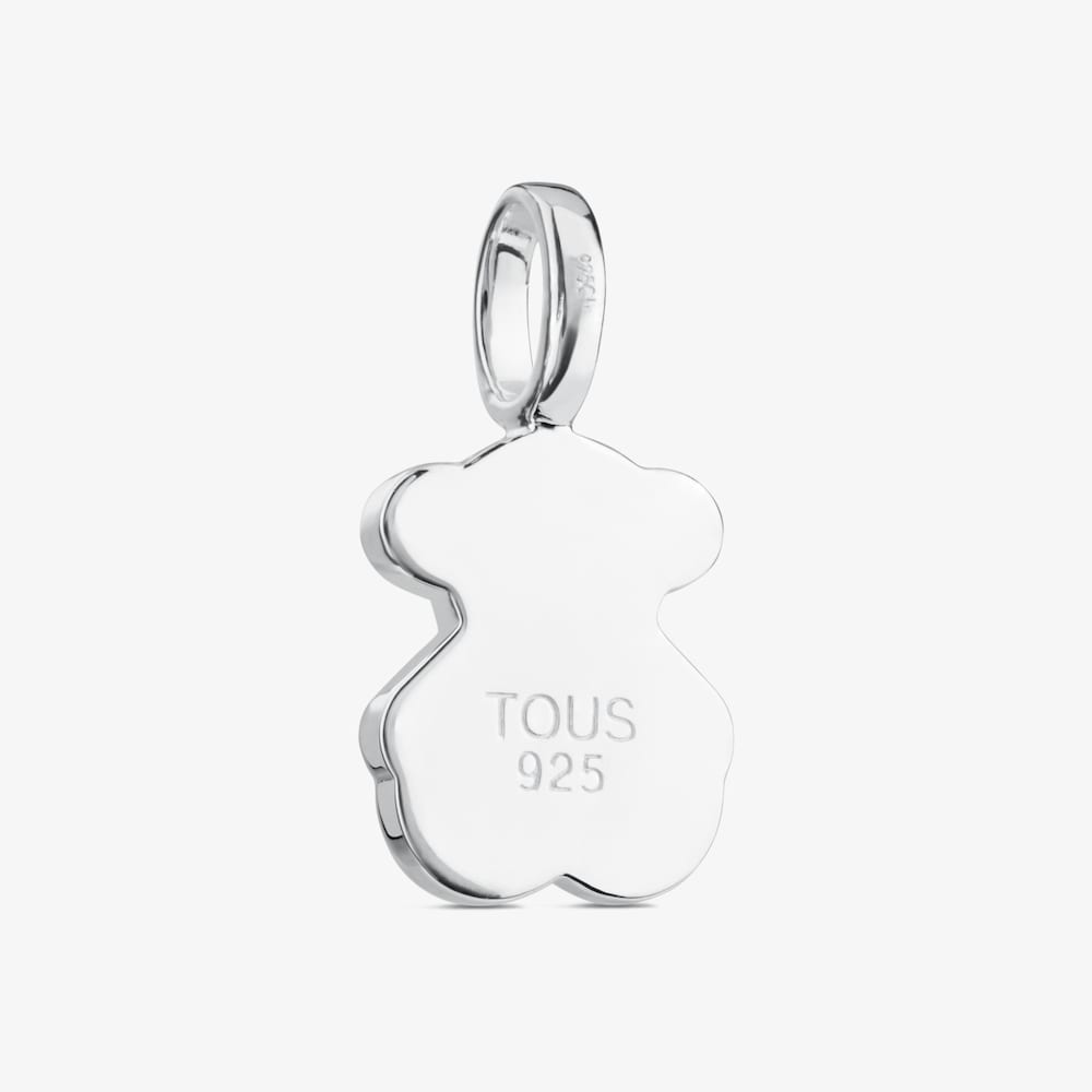 Silver and faceted mother-of-pearl TOUS Color Pendant. 1,5cm.