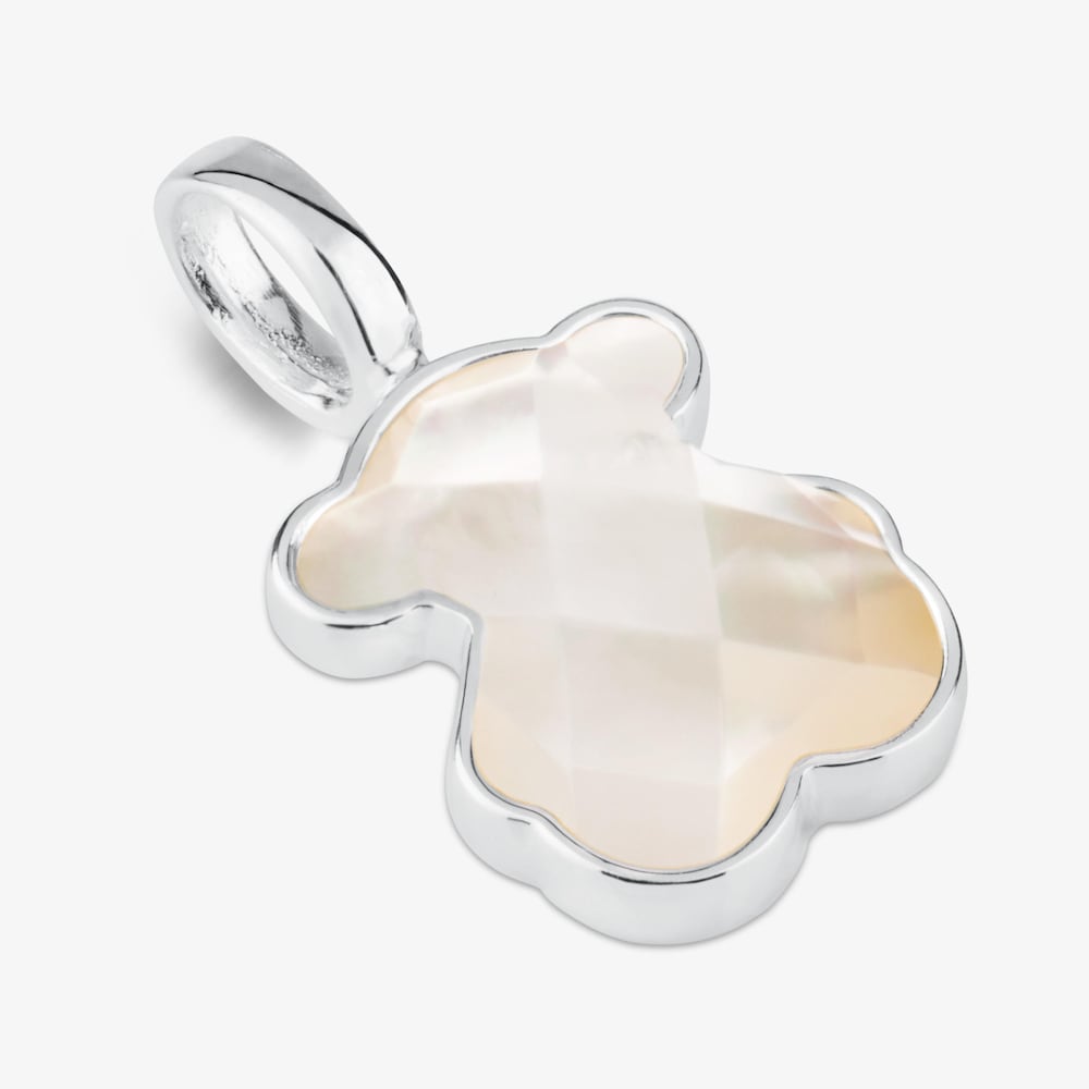Silver and faceted mother-of-pearl TOUS Color Pendant. 1,5cm.