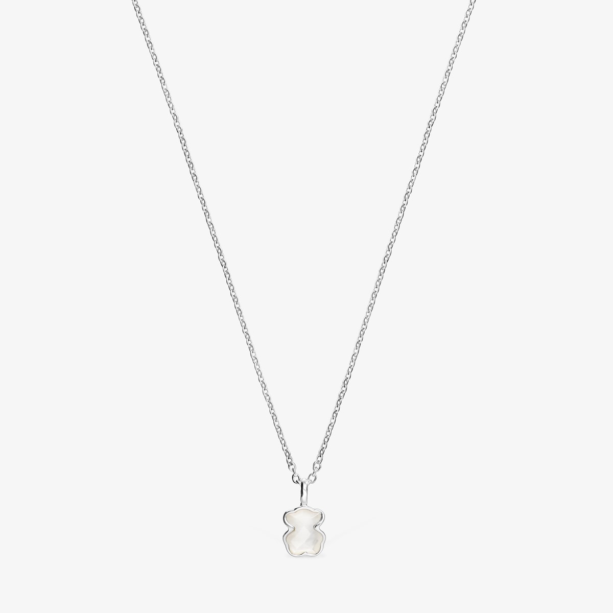 Silver and faceted mother-of-pearl TOUS Color Necklace. 45cm. | TOUS