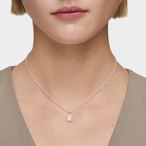 Collar de plata y nácar facetado TOUS Color