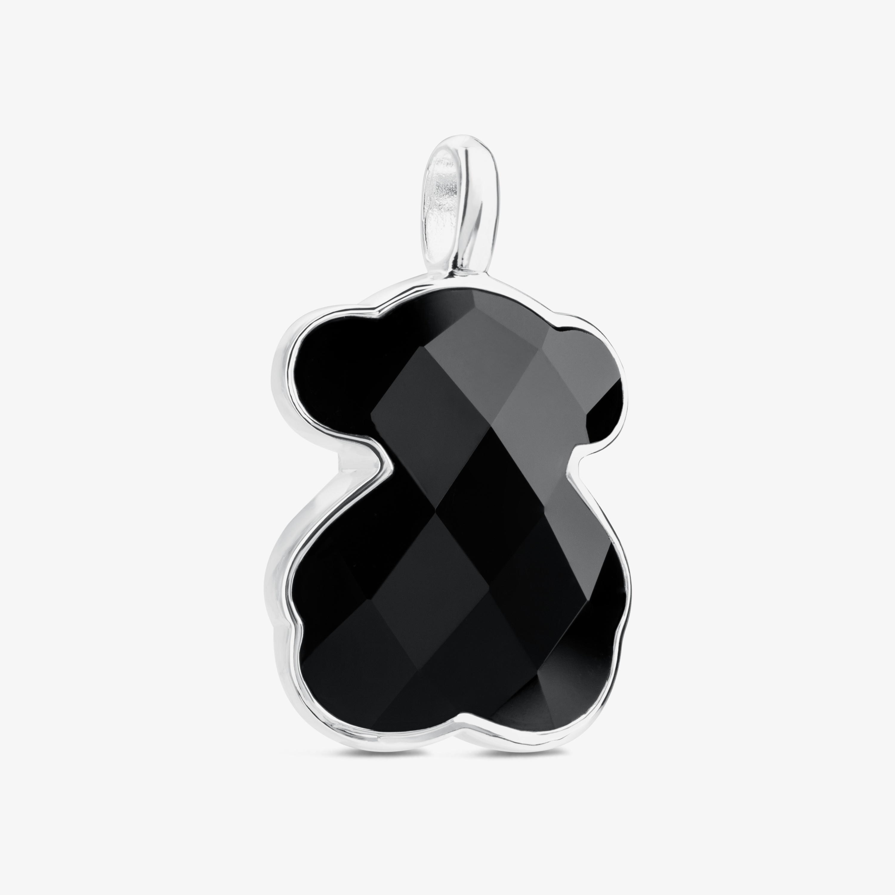 Silver and faceted onyx TOUS Color Pendant