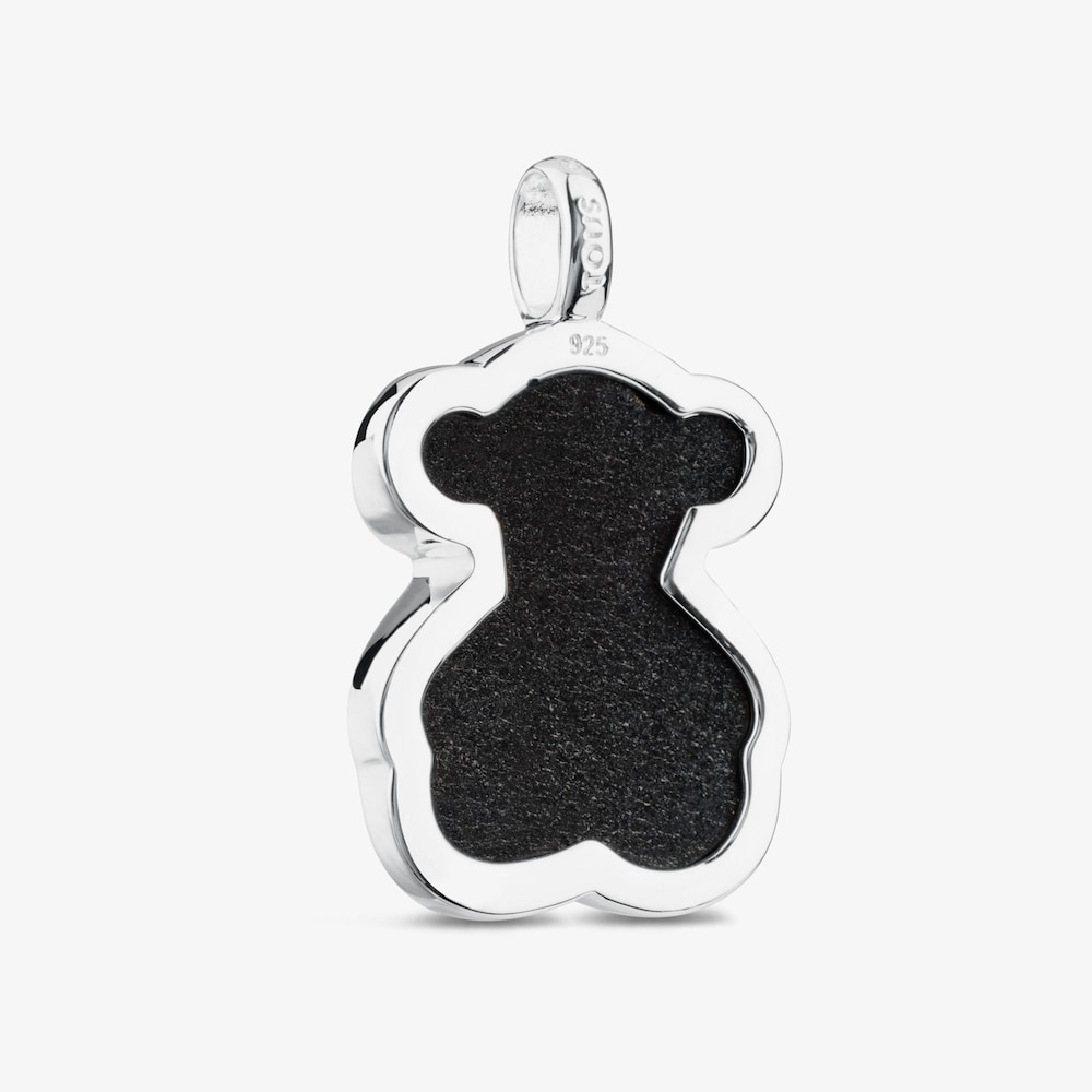 Silver and faceted onyx TOUS Color Pendant