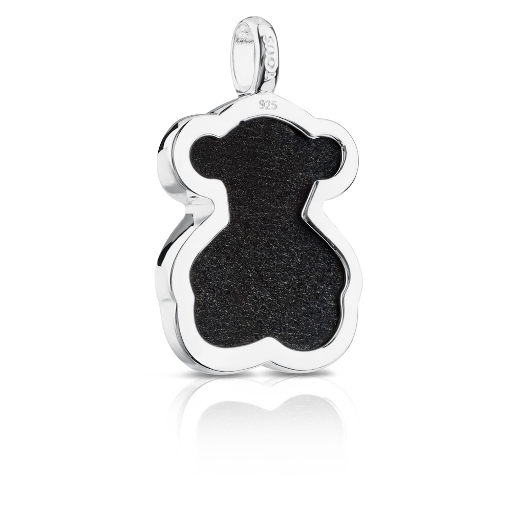 Silver and faceted onyx TOUS Color Pendant