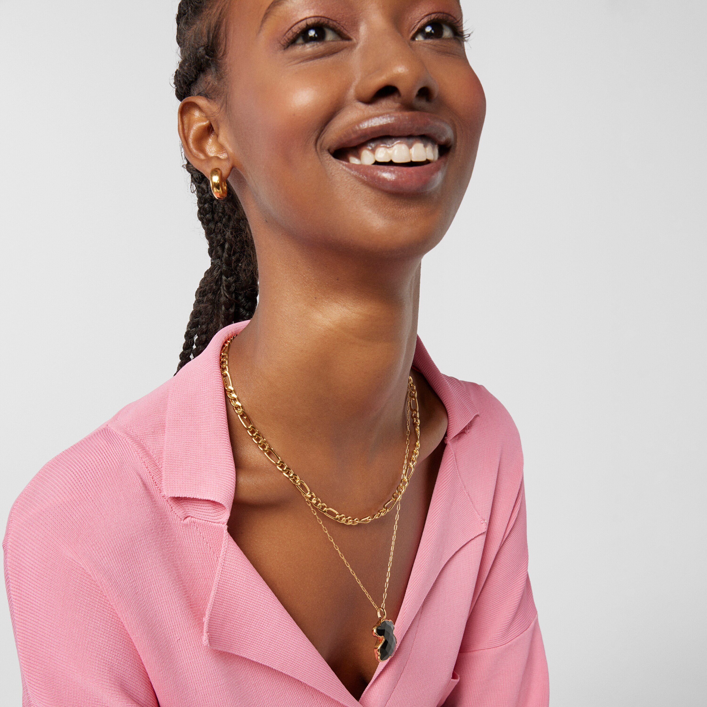 Vermeil Silver TOUS Bear Pendant with Onyx