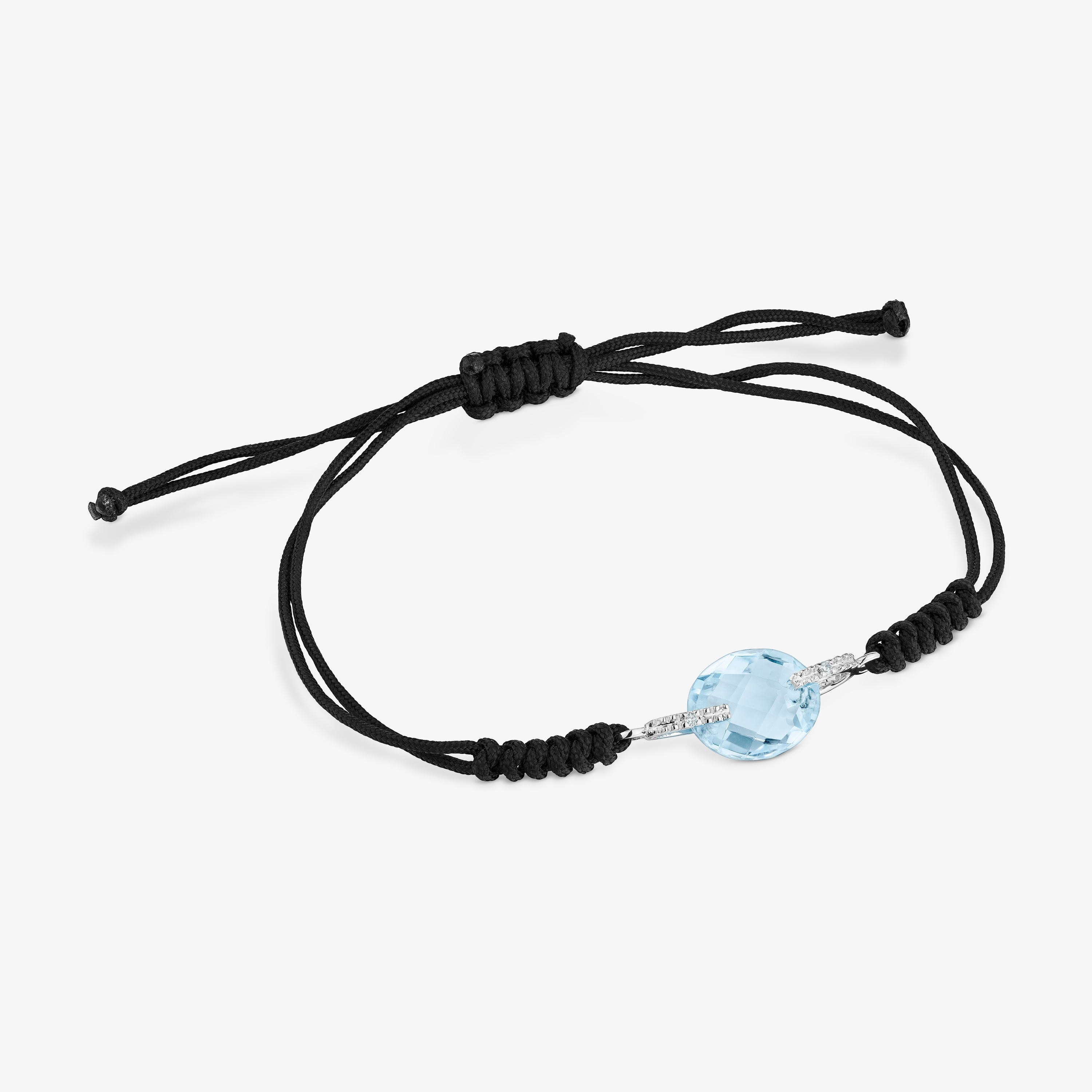 18K white gold Color Kings Bracelet with Topaz