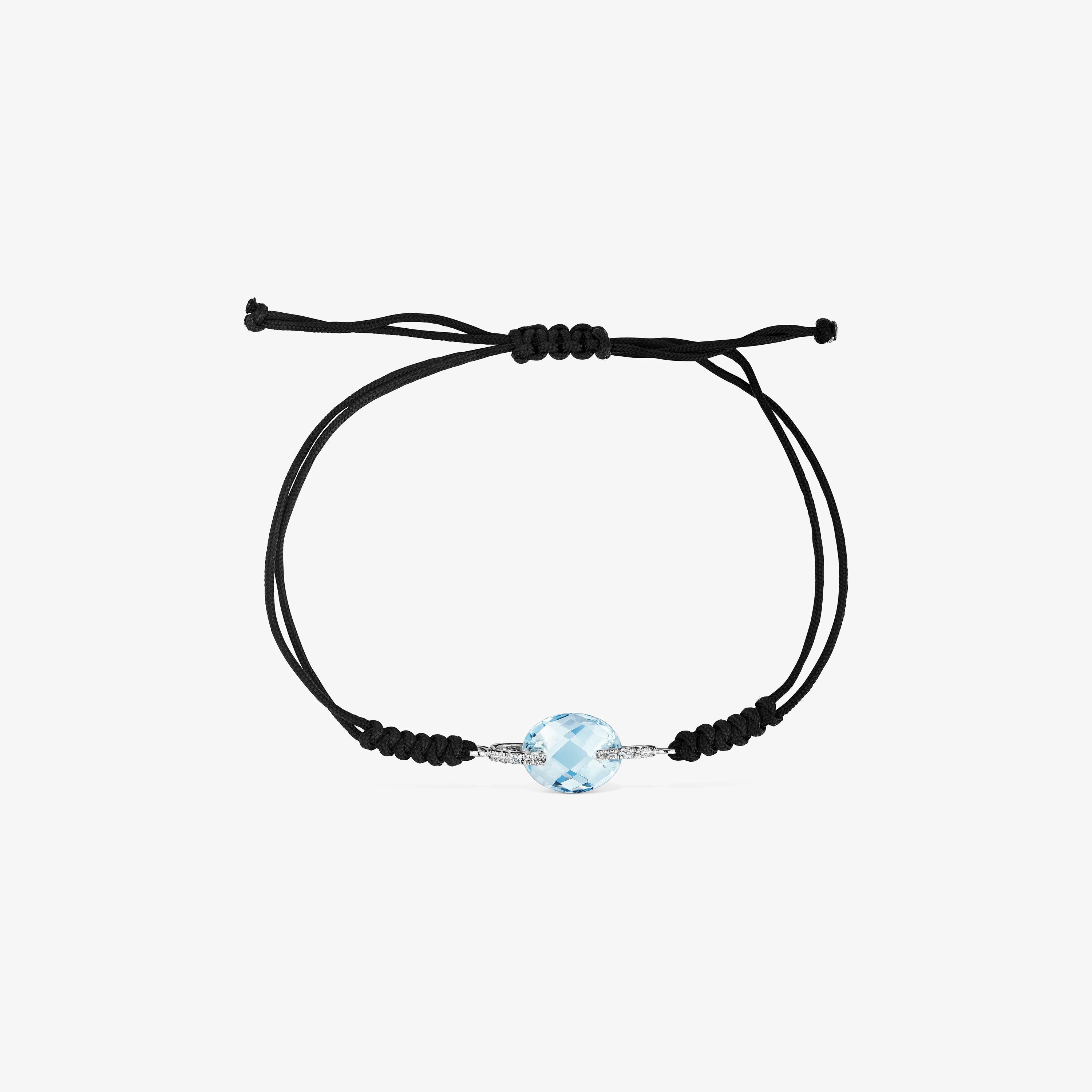 18K white gold Color Kings Bracelet with Topaz