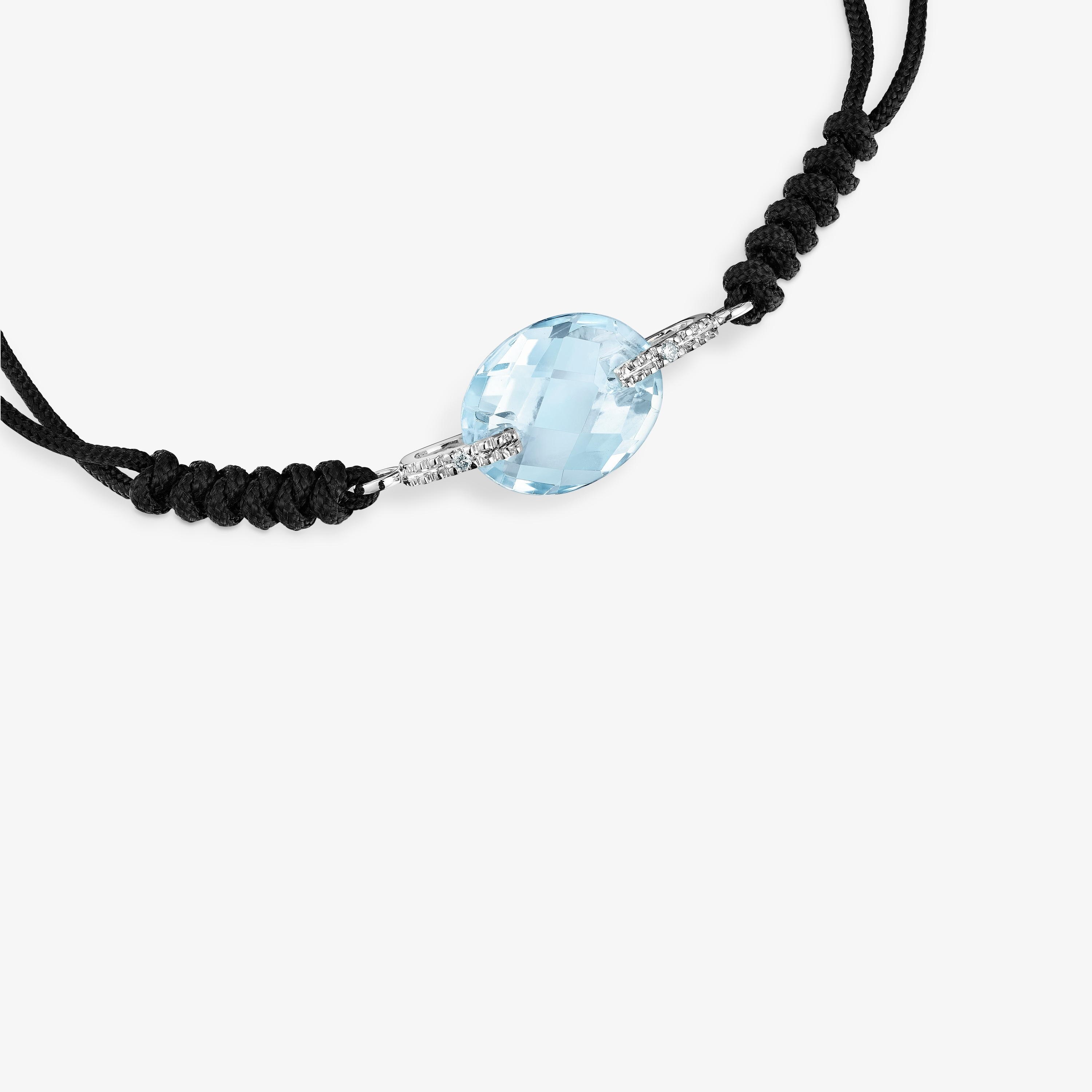 18K white gold Color Kings Bracelet with Topaz