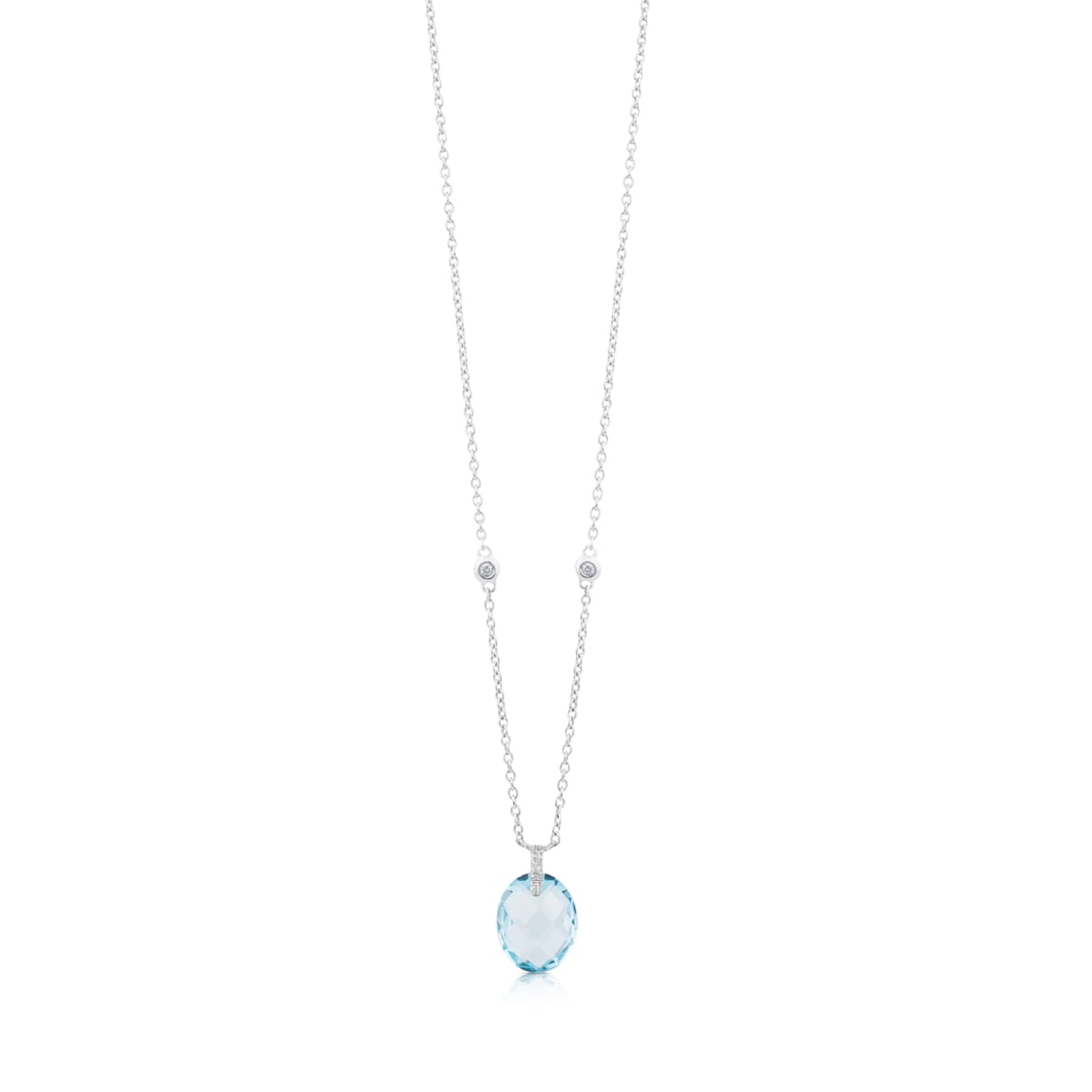 White Gold Color Kings Necklace