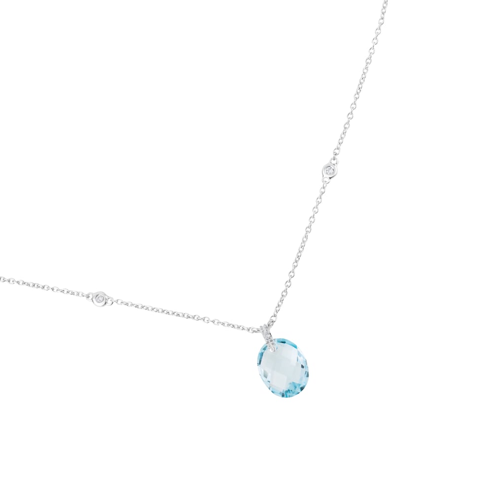 Collar de oro blanco Color Kings image number 2
