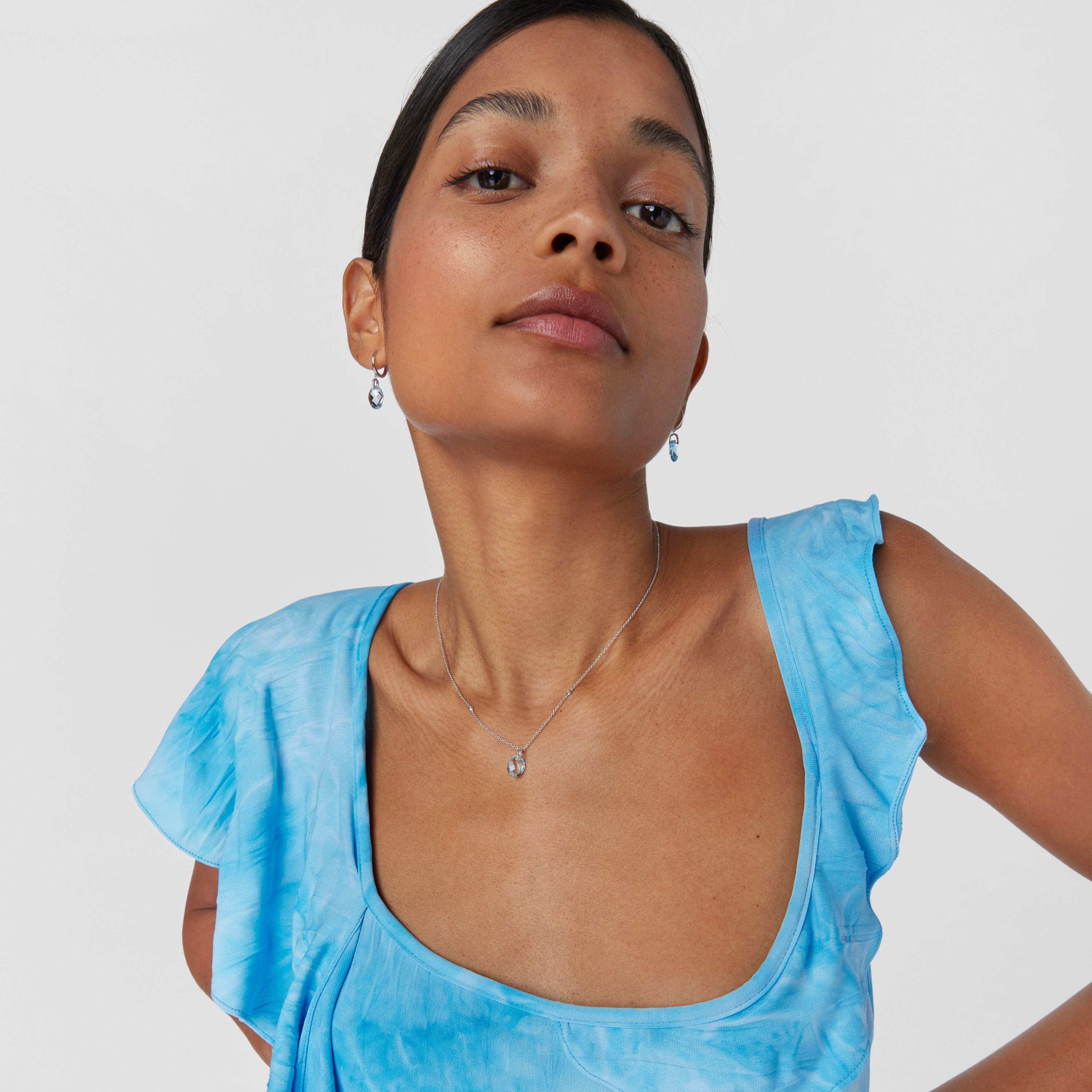 18K white gold Color Kings Necklace