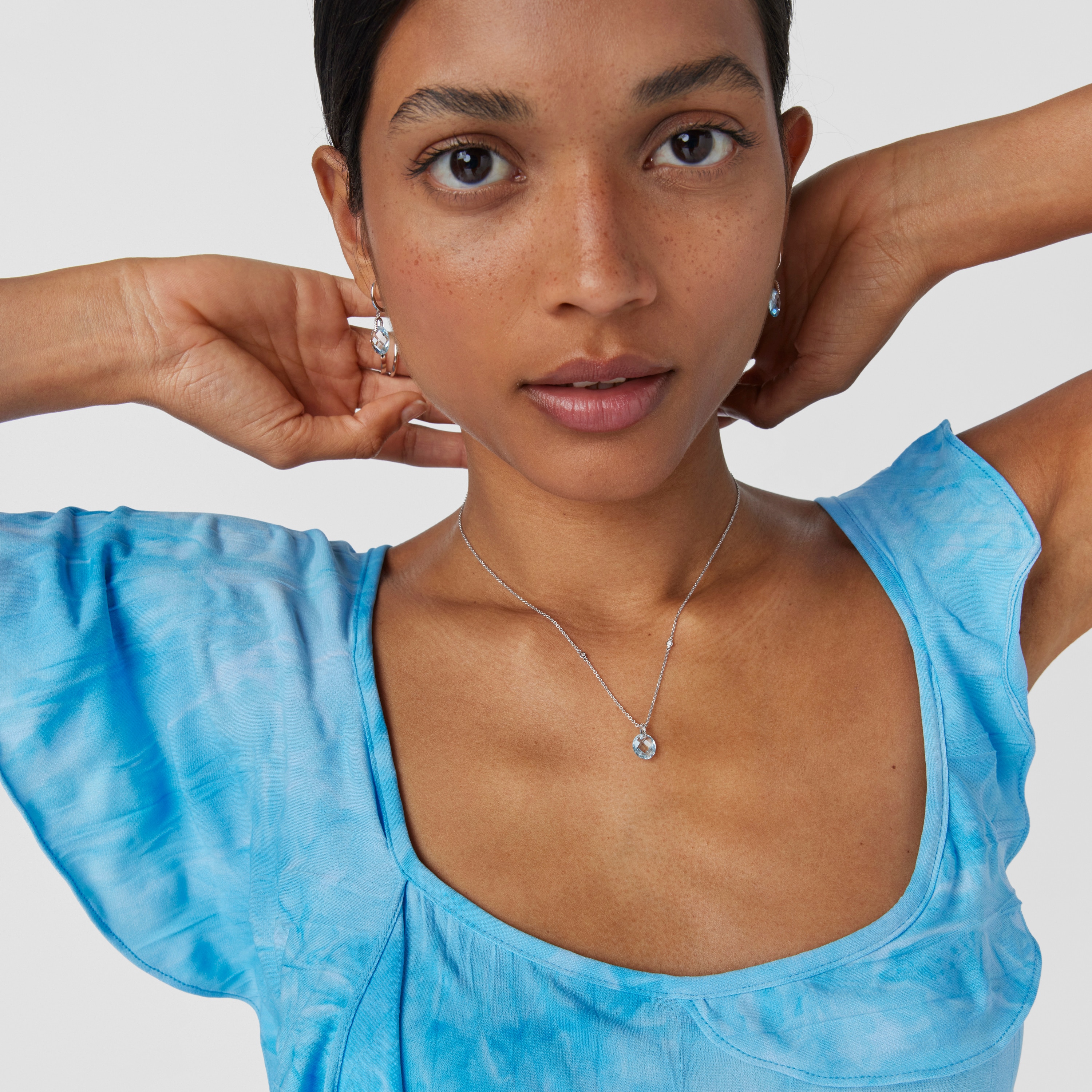 18K white gold Color Kings Necklace