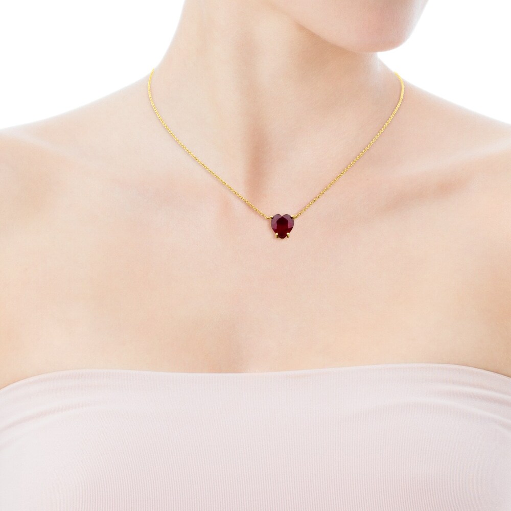 ATELIER Love Necklace in Gold with Ruby