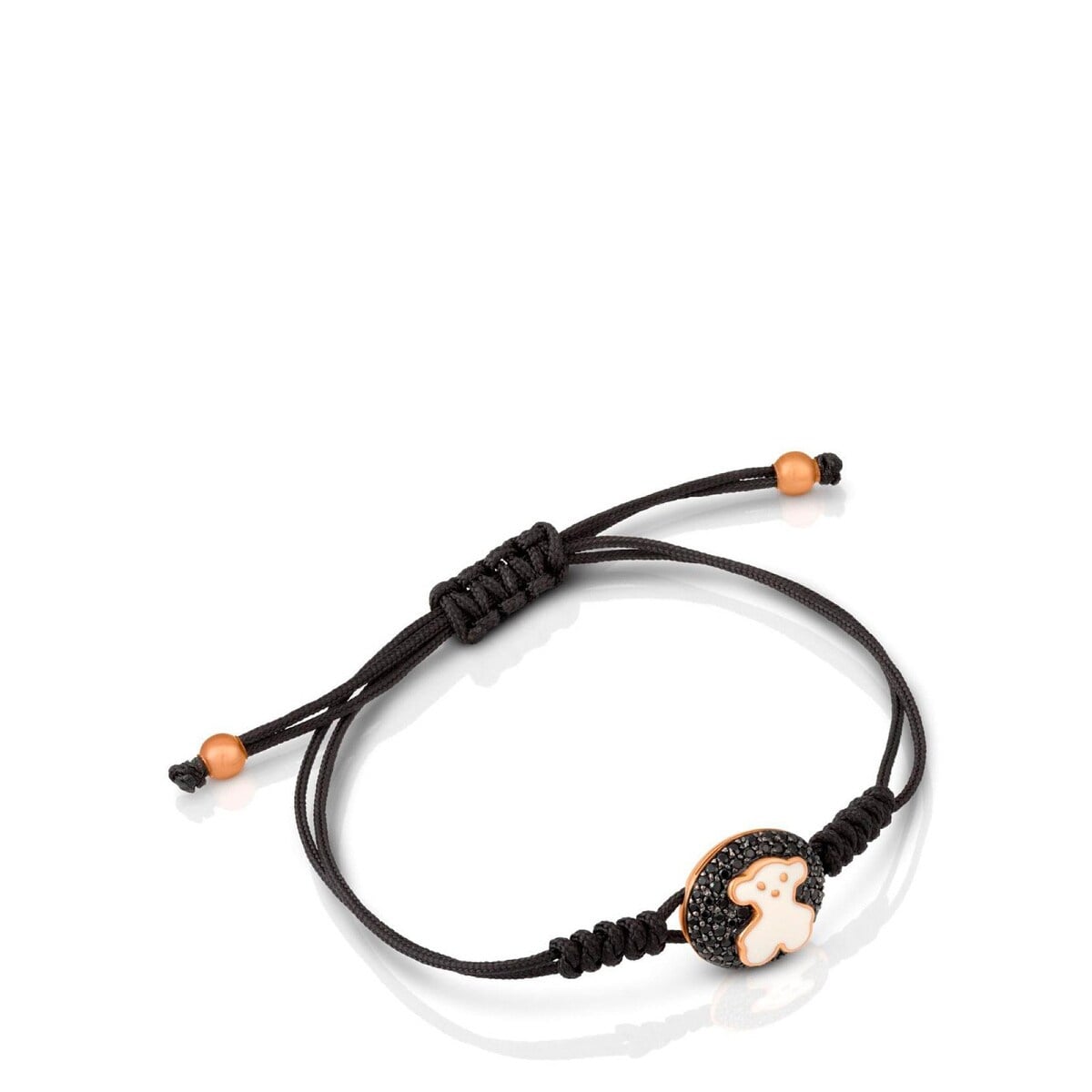 Gold TOUS Bear Bracelet with Diamond, Spinel and Enamel