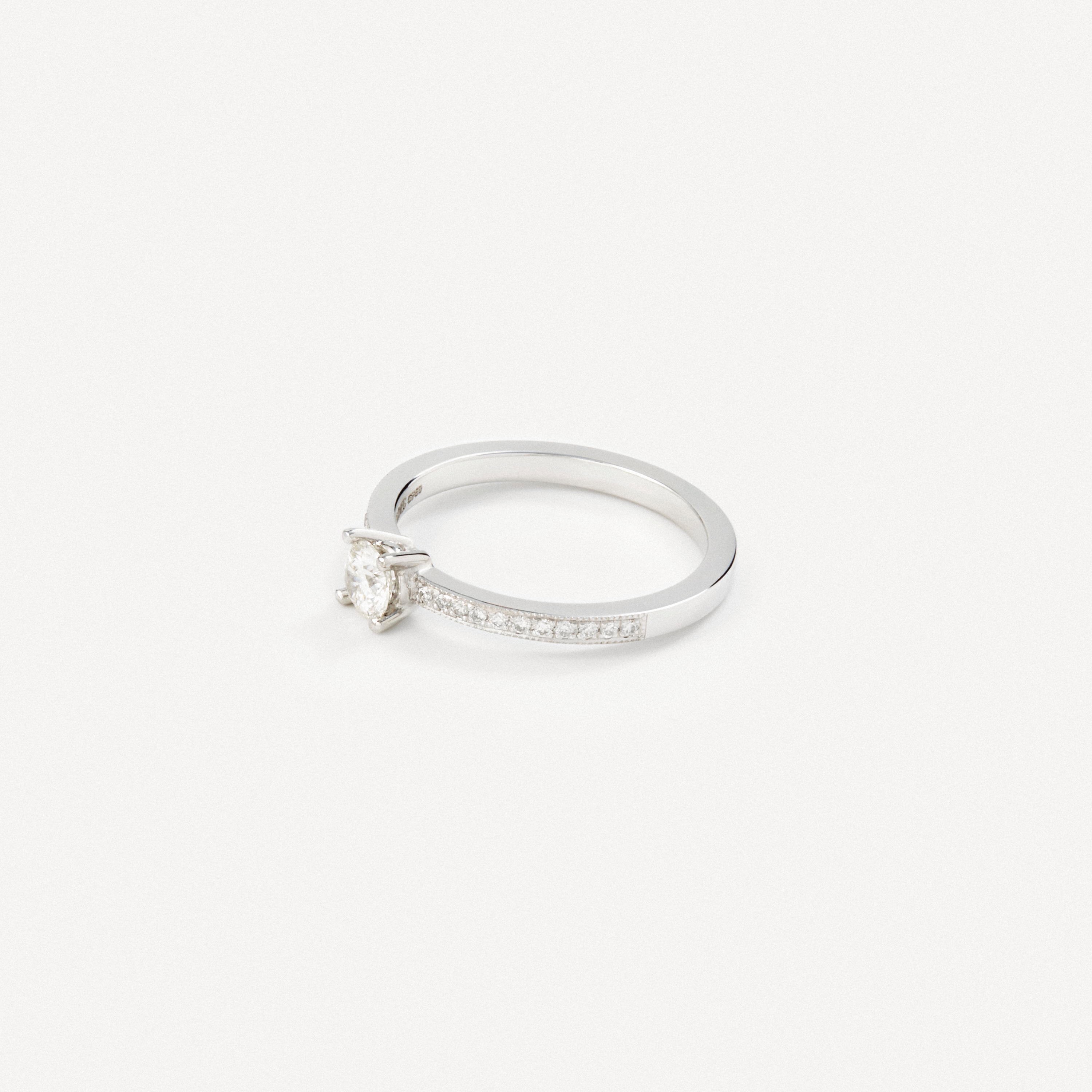 Solitaire ring white gold with diamond TOUS ATELIER