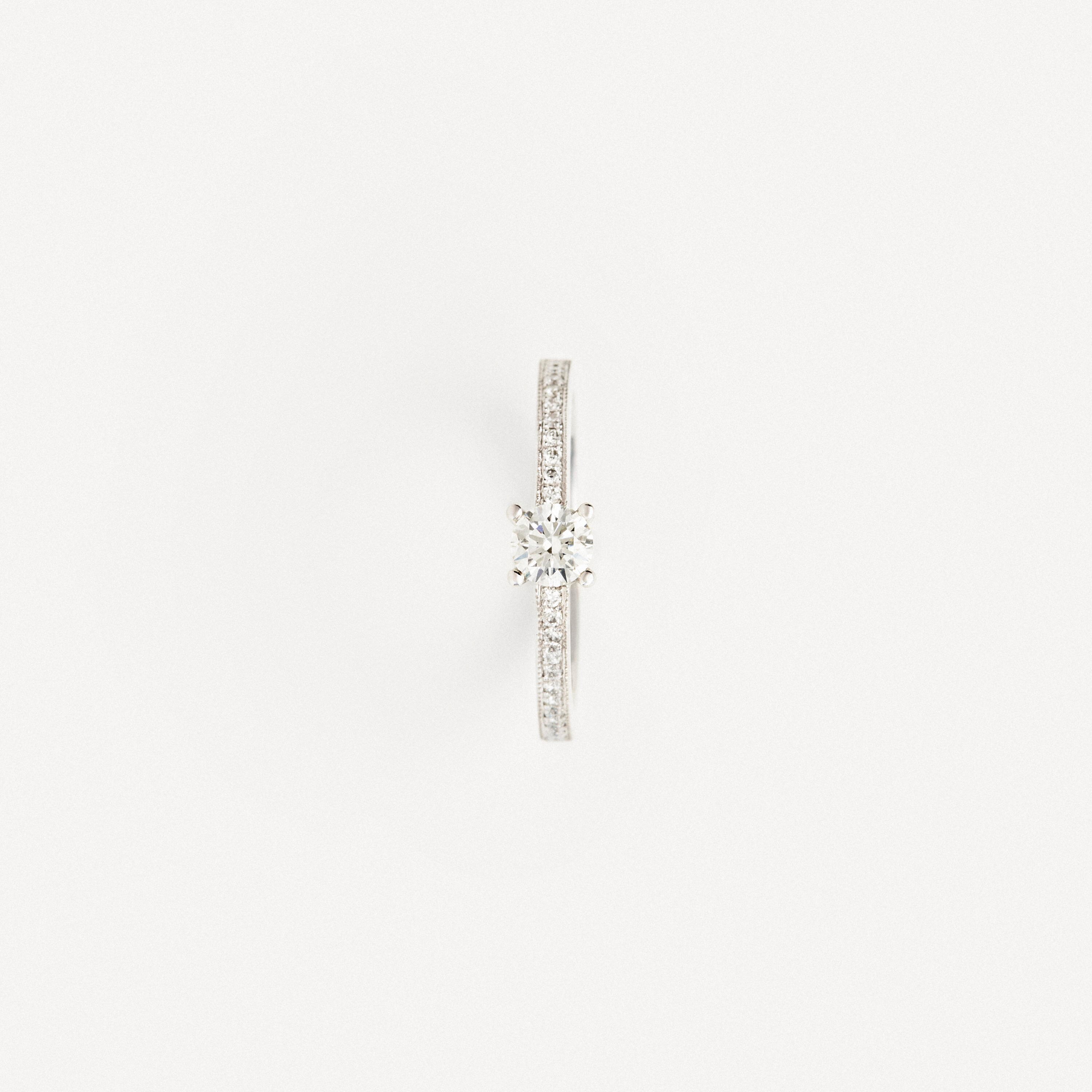 Solitaire ring white gold with diamond TOUS ATELIER
