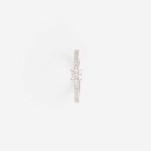 Solitario de oro blanco con diamante TOUS ATELIER