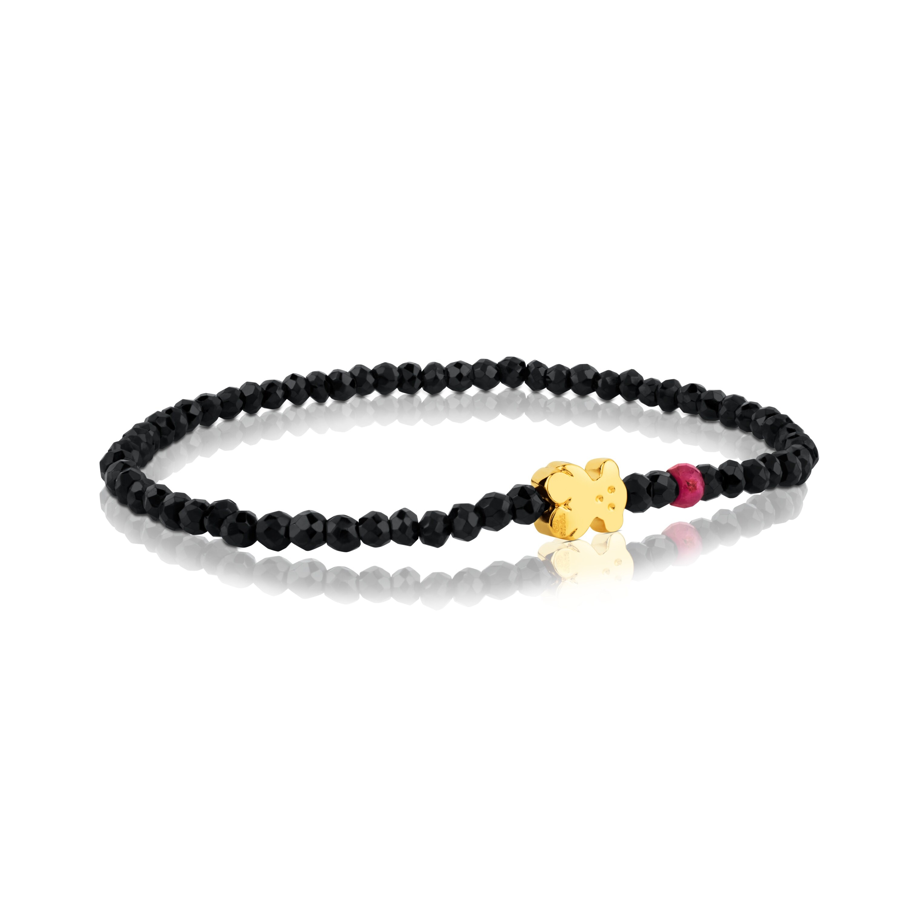 Pulsera de oro con espinelas y rubí tratado Sweet Dolls