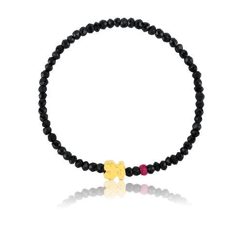 Pulsera de oro con espinelas y rubí tratado Sweet Dolls
